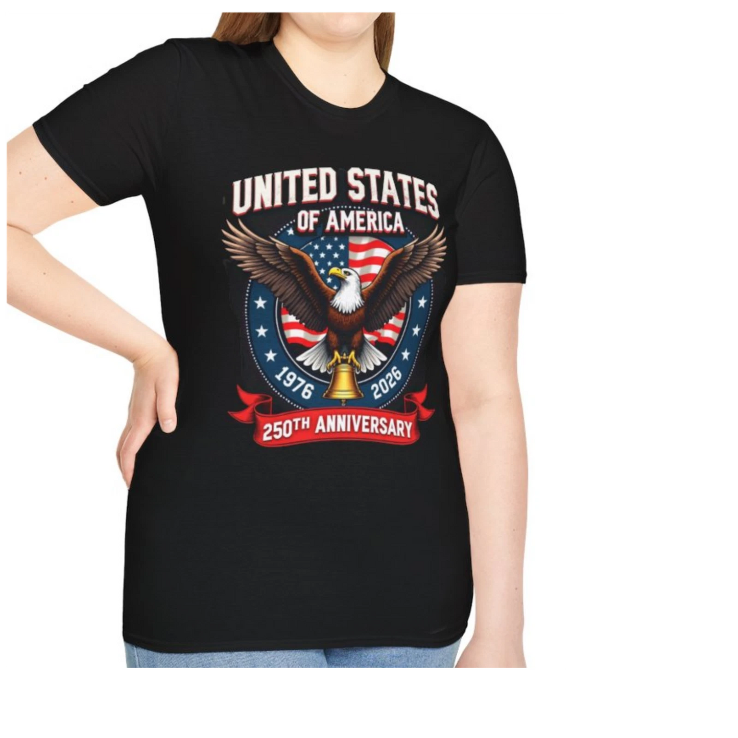 Patriotic Eagle T-Shirt USA 250th Anniversary Gift Unisex  America Tee
