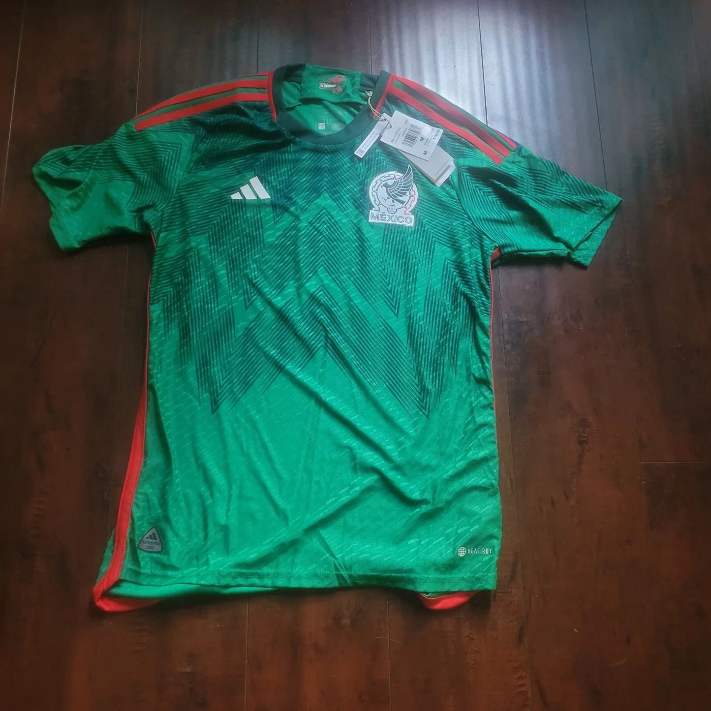 NWT Mexico Adidas Climalite 2022 Authentic Gameday Jersey Mens Large