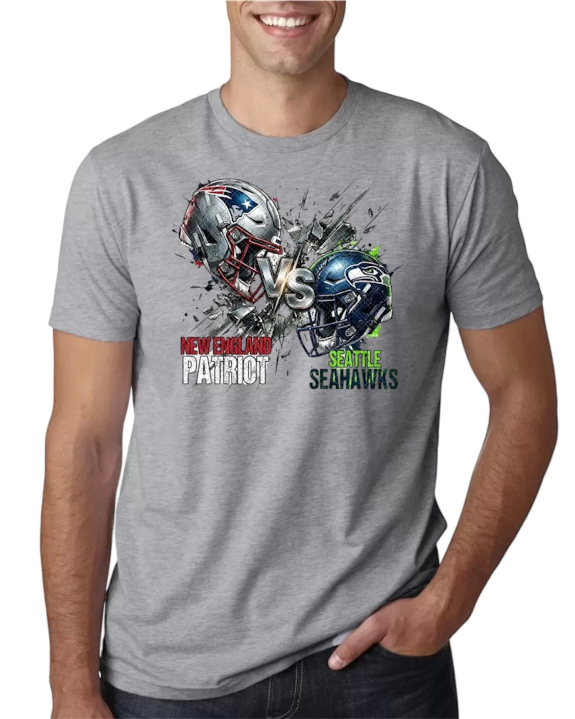 Football Showdown 2026 Graphic T-Shirt – Helmet Smash Tee