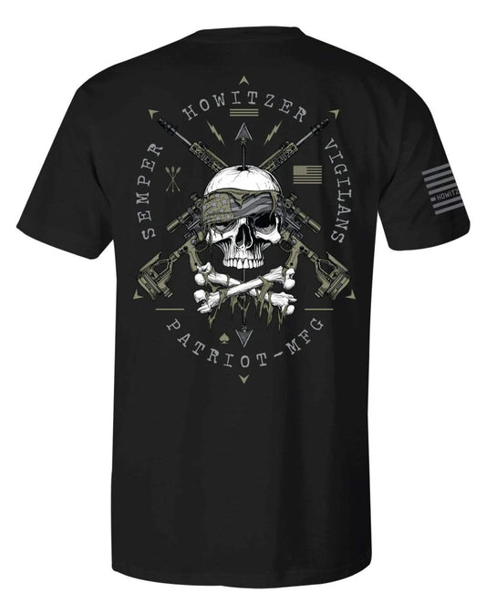 Howitzer Style Men's T-shirt Snipers Lair Military Grunt MFG