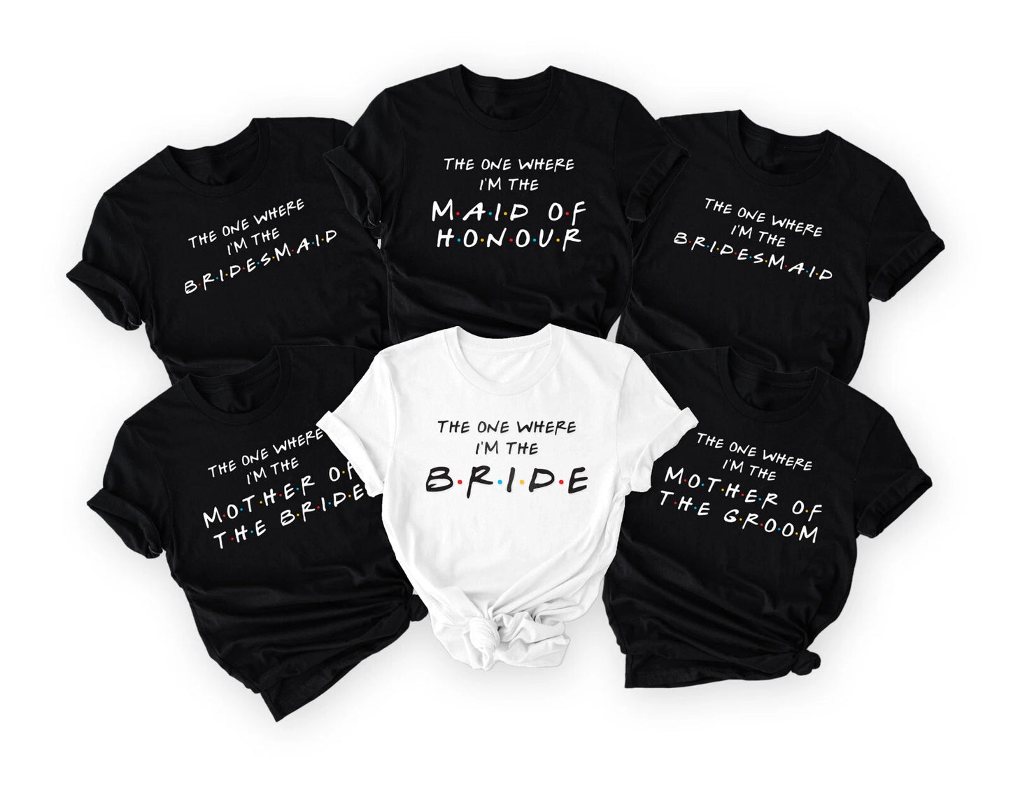 Personalised Hen party t-shirts , Friends Wedding Tee