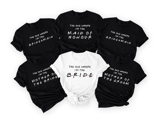 Personalised Hen party t-shirts , Friends Wedding Tee