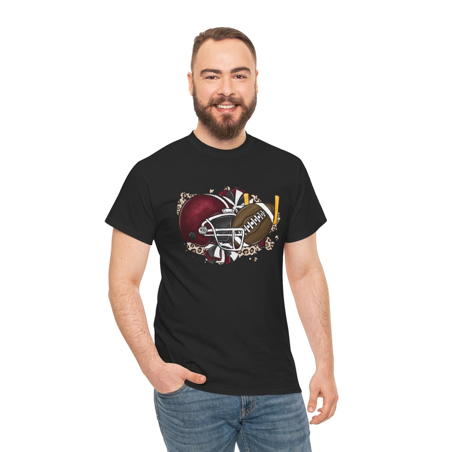 American Football Mom T-Shirt - Proud Mom Tee for Football Families