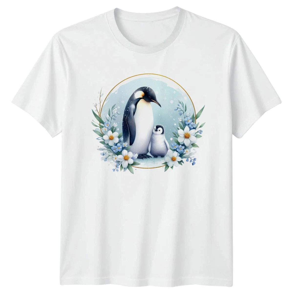 Penguin And Chick T-Shirt Penguins Wildlife Gift For Him And Her