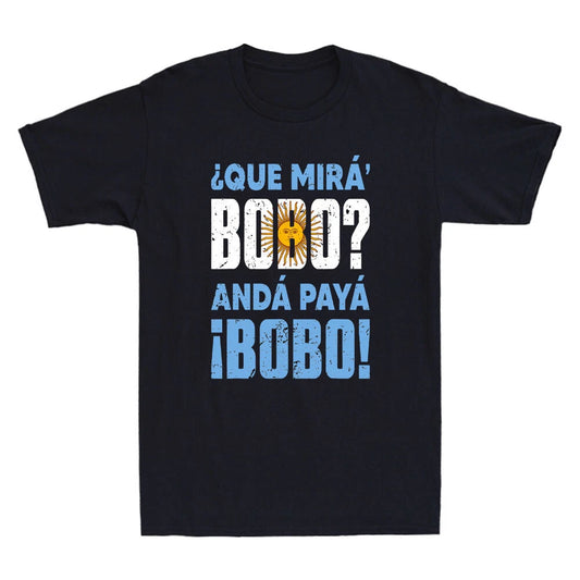 Qué Miras Bobo, Qué Mira Bobo Funny Quote Vintage Men's Short Sleeve T-Shirt Tee