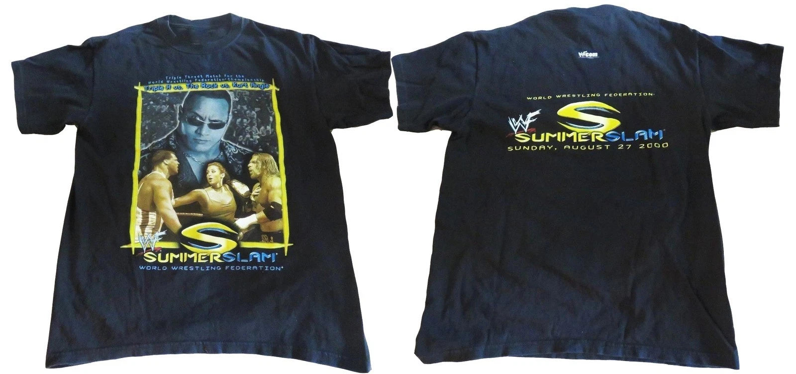 NEW SummerSlam Shirt 2000 Size S-5XL The Rock Taker Tee Reprint
