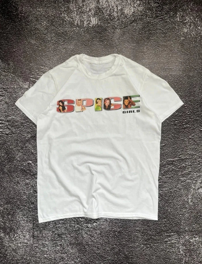 Spice Girls Vintage Tee, 90s Girl Group Graphic T-Shirt, Retro Pop Band Shirt