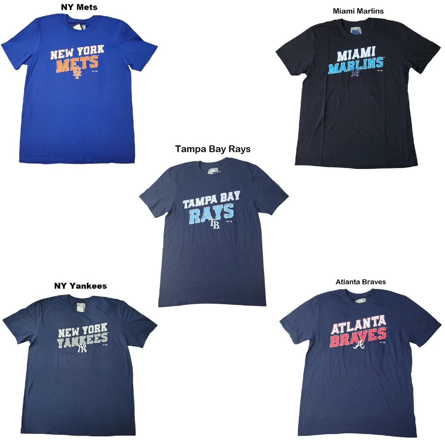 MLB Men's Crewneck Soft Easy Care Short Sleeve Graphic T-Shirt
