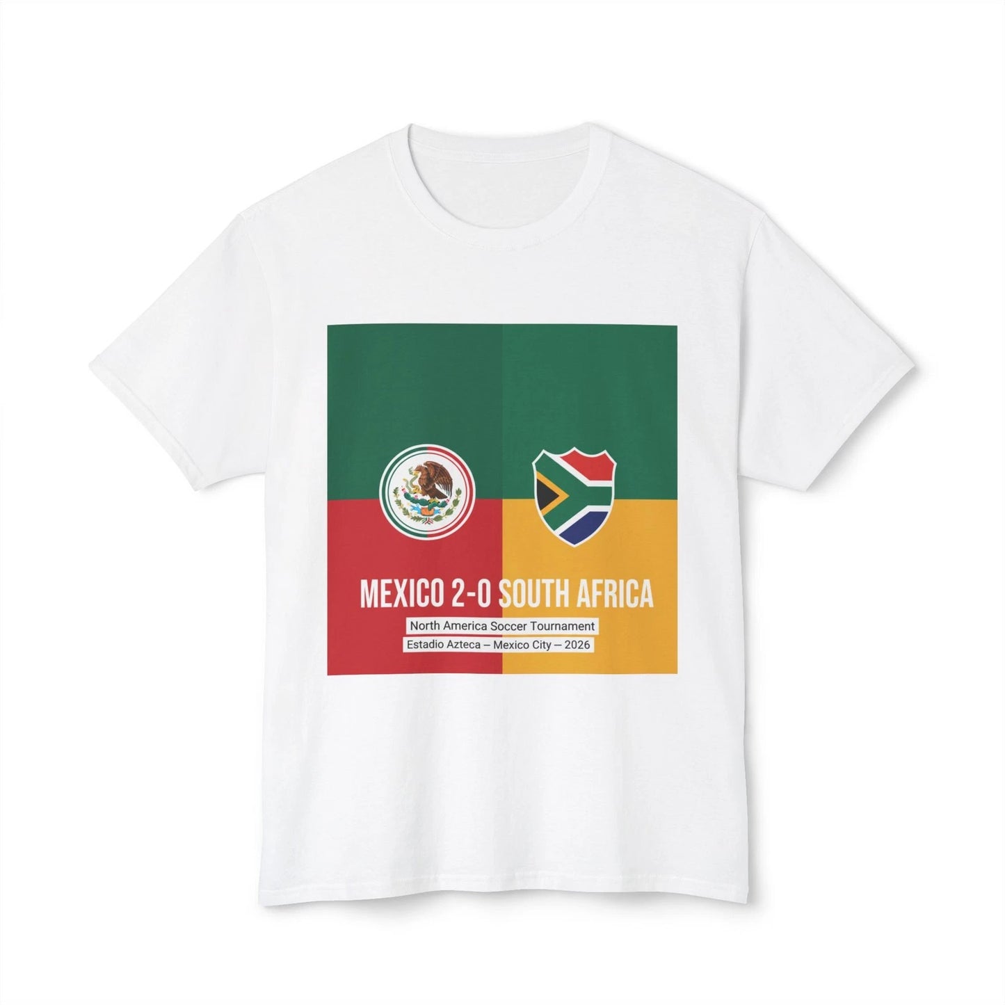 Mexico vs South Africa Soccer Score T-Shirt | 2-0 Match Design