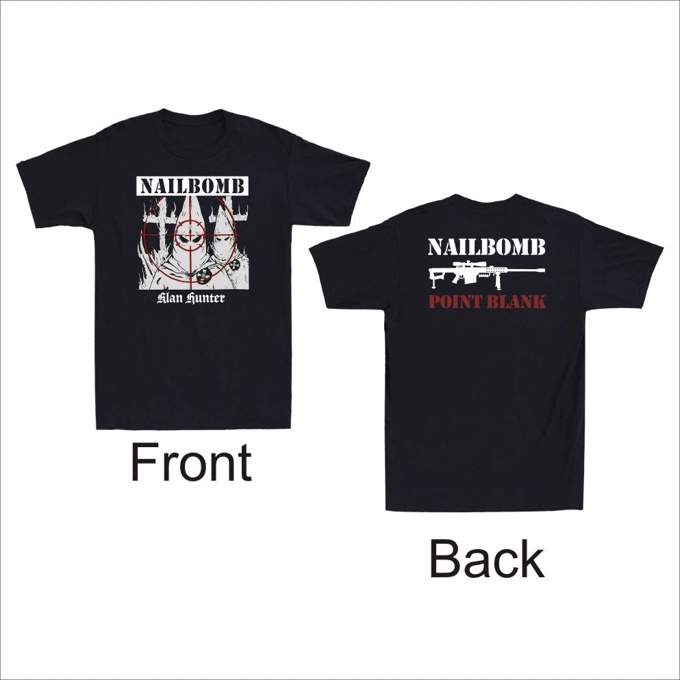 "Klan Hunter" Point Blank Band 1995 Metal Vintage Men's Short Sleeve T-Shirt