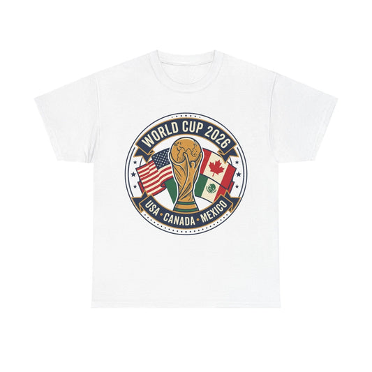 World Cup 2026 Crest T-Shirt | USA Canada Mexico Soccer Tournament| Soccer Lover