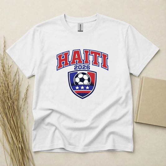 Haiti 2026 Football Fan T Shirt Soccer Supporters Gildan Cotton Family Top