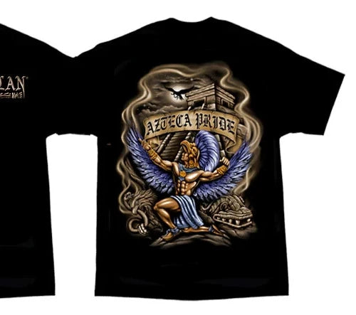 Aztlan T Tee Shirt Lowrider Aztec Azteca Pride DGA