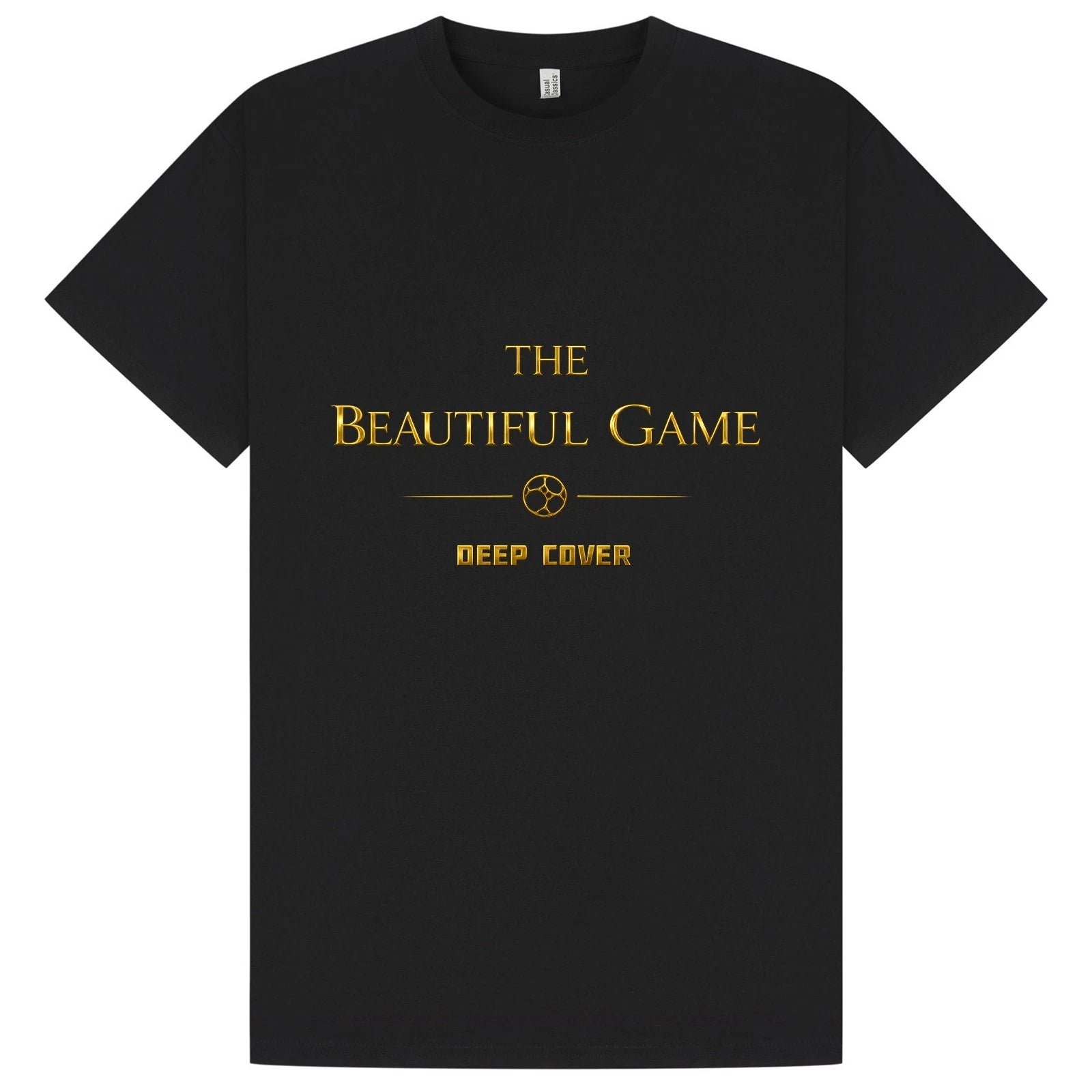 The Beautiful Game Cotton T-Shirt World Cup 26 in Black & Gold XS to 5XL