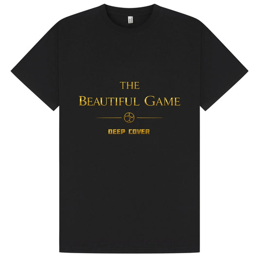 The Beautiful Game Cotton T-Shirt World Cup 26 in Black & Gold XS to 5XL