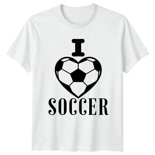I Heart Soccer T-Shirt Soccer Love Soccer Birthday Gift For Him And Her