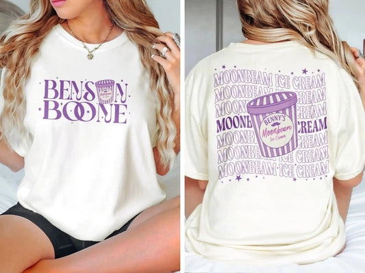 Benson Boone Moonbeam Ice Cream America Heart 2025 Tour T-shirt