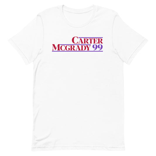 VINCE CARTER & TRACY MCGRADY Toronto Basketball T-SHIRT Retro 1999 Presidential