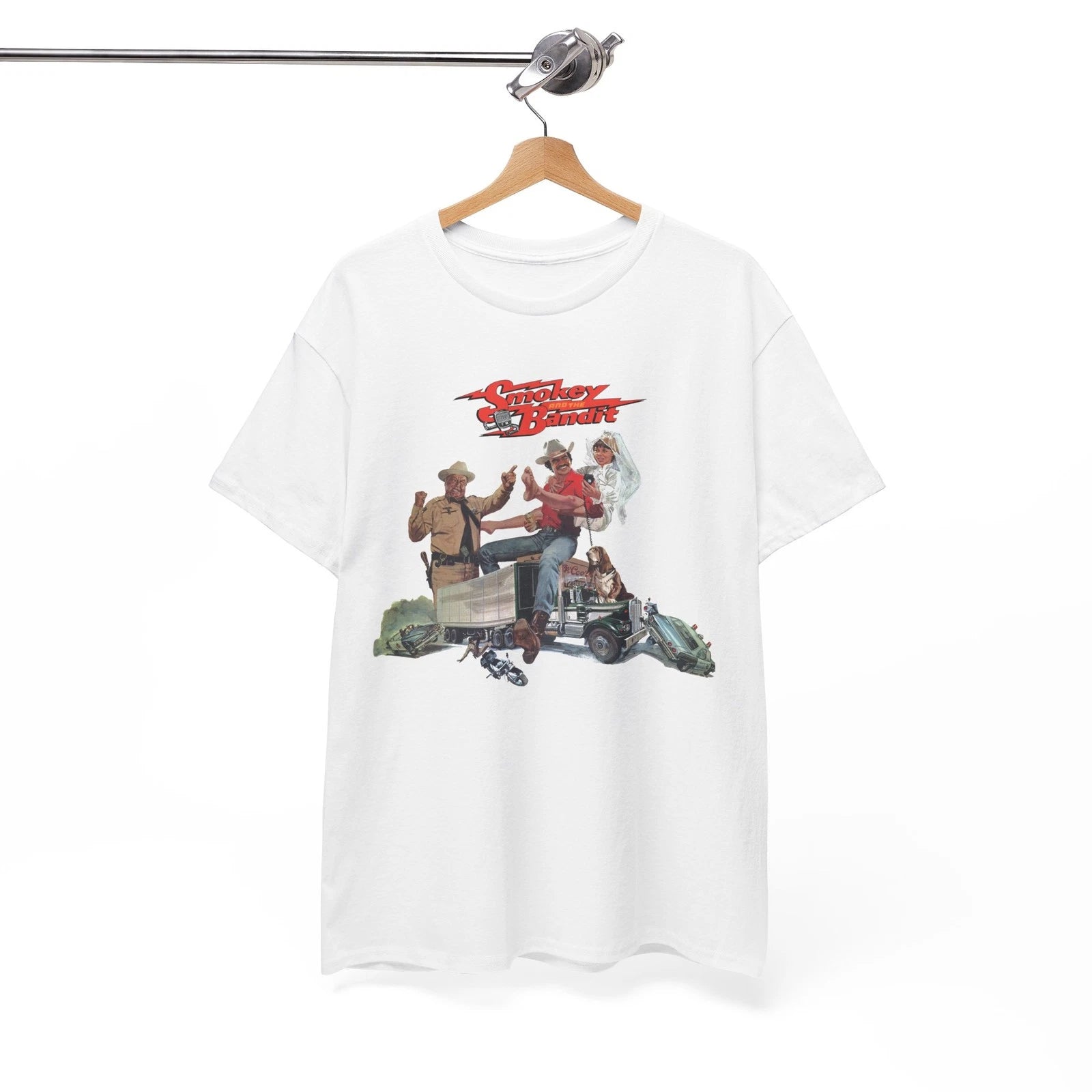 Smokey And The Bandit T Shirt Comedy Film Movie Poster Retro Cool , Unisex shirt
