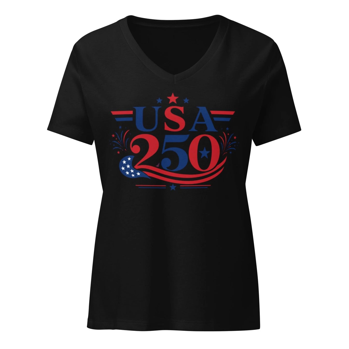 America 250 - Women’s relaxed v-neck t-shirt