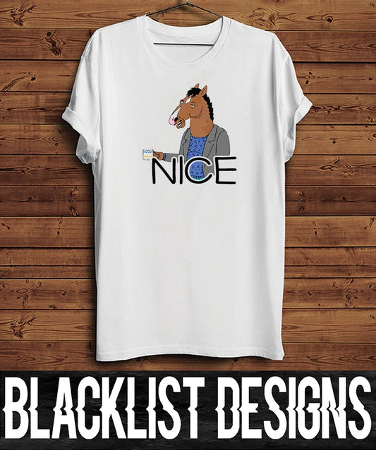 Nice Bojack Horseman t shirt | Custom | White | Unisex | Hipster | New | Artwork