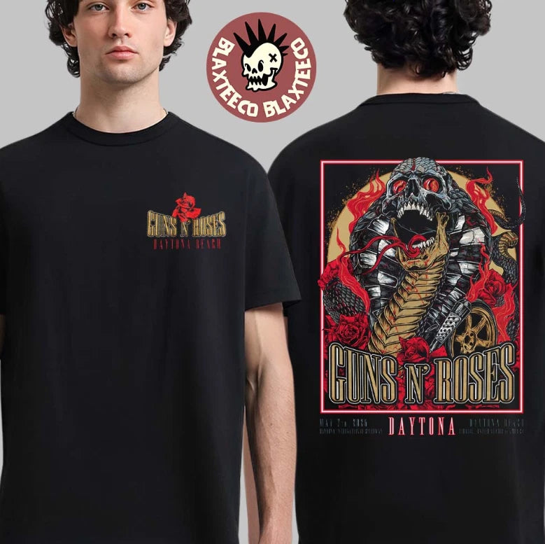 Guns And Roses Welcome To Rockville 2026 Festival Venue May 7 Two Sided T-Shirt
