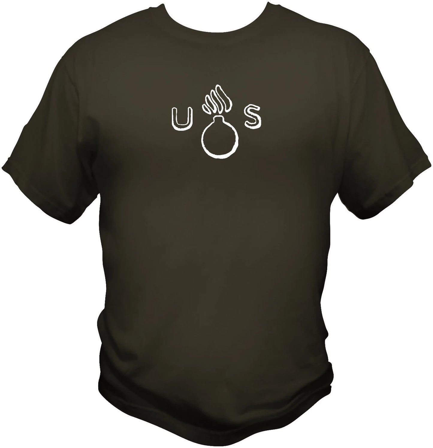 WWII  Flaming Bomb T Shirt WWII M1 Garand Sherman Ammo 30-06 Artillery Army  -22