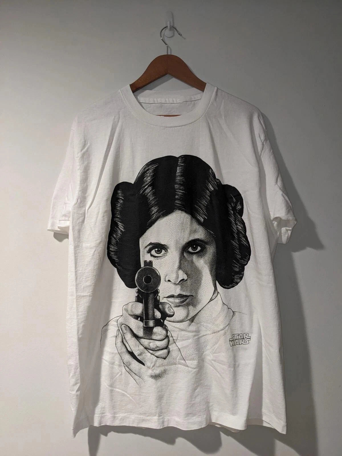 Vintage Star Wars Princess Leia Organa White Shirt Unisex S-5XL