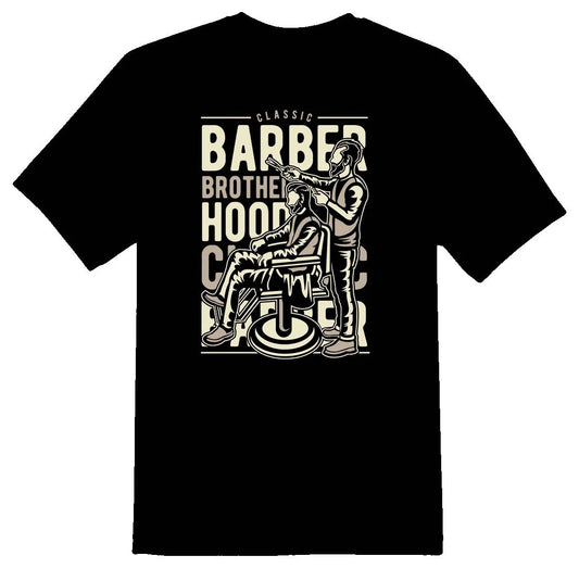 Barber Brotherhood Shirt  Black or White Tee