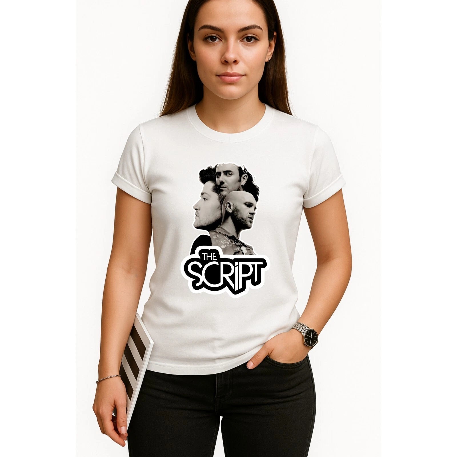 The Script Shirt,The script BootlegT shirt,SATELLITES WORLD TOUR,Irish Band Musi