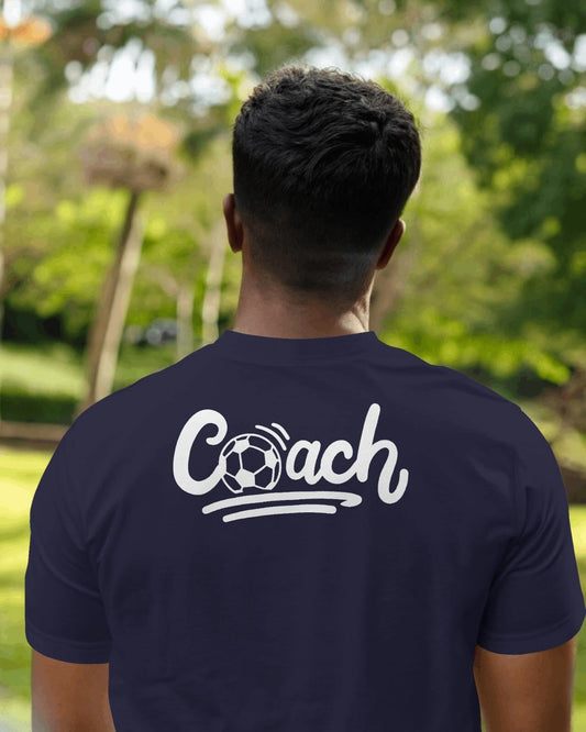 Men`s Team Coach Football Game T-shirts Regular Fit Cotton Xmas Gift Streetwear
