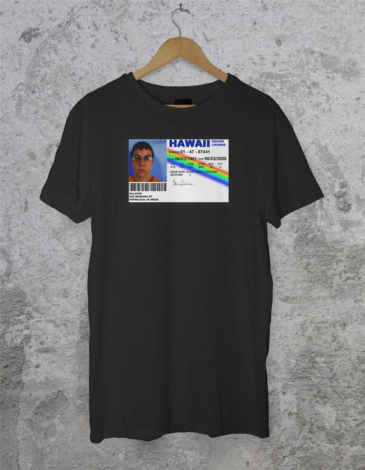 Mclovin ID Card T-Shirt - Superbad Geek Drivers Licence
