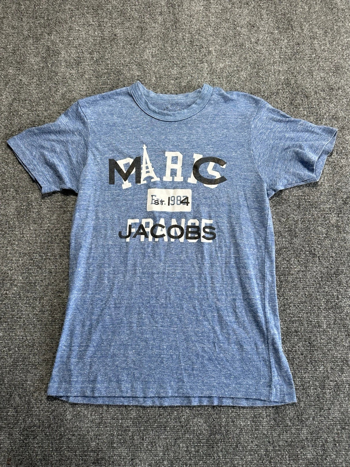 Vintage Marc Jacobs Men's Tee Paris France Slim Medium Designer Modern Fashion