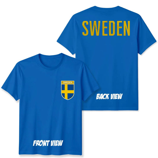 Sweden Football Unisex Kids T-Shirt Country Pride Soccer Tee #WC