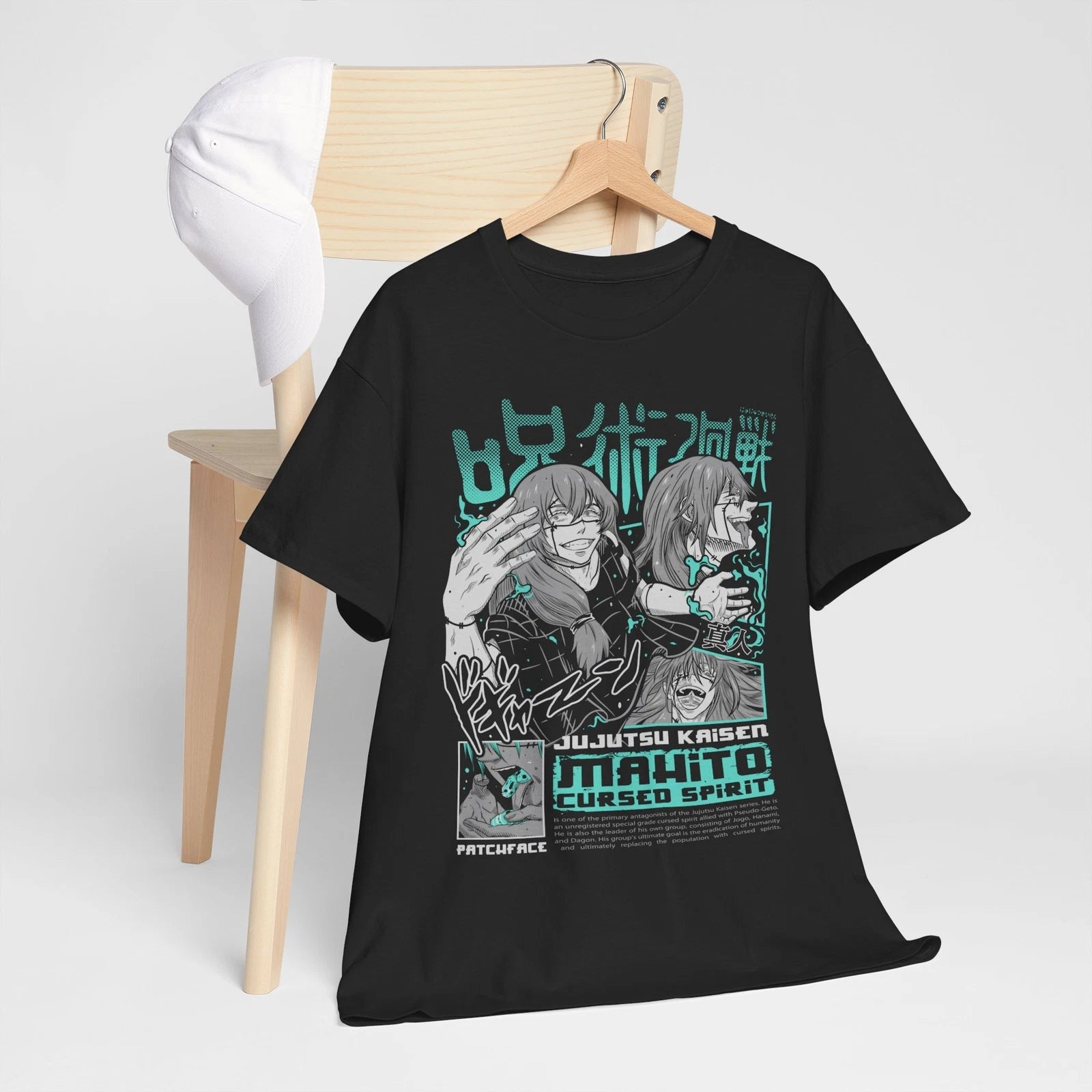Anime Jujutsu Kaisen Mahito Curse Short Sleeve T-shirt Soft Shirt All Size