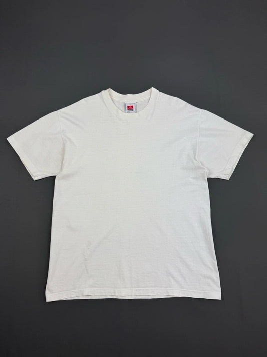 Y2K Vintage Distressed Hanes Basic White T-Shirt