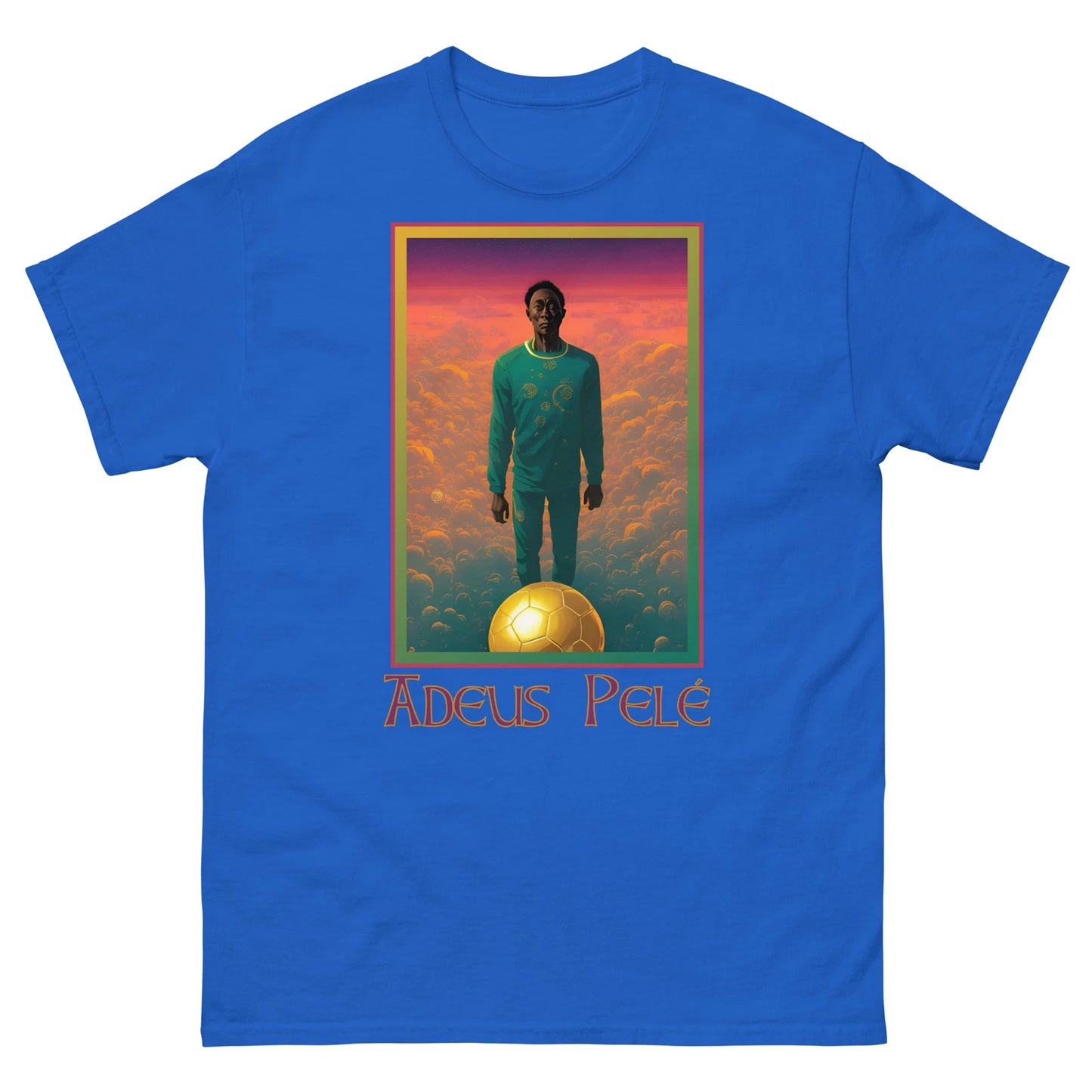 "Adeus Pelé" Unofficial Fan Art Men's classic tee Soccer Fútbol Brasil Brazil