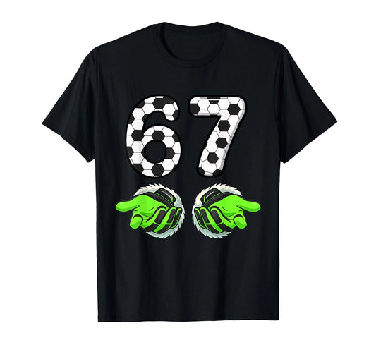 67 Soccer Goalkeeper Gloves Goalie Hands for Youth Boys T-Shirt