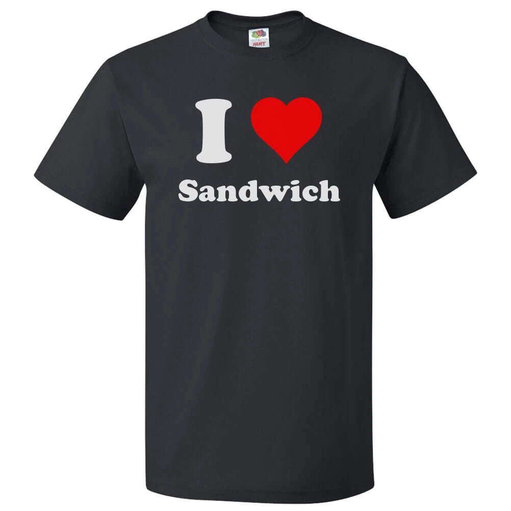 I Heart Sandwich T-shirt - I Love Sandwich Tee