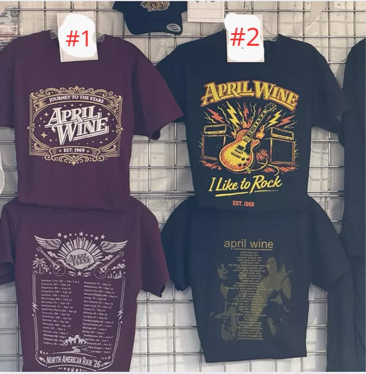 April Wine 2026 North American Tour T-Shirts Reprint