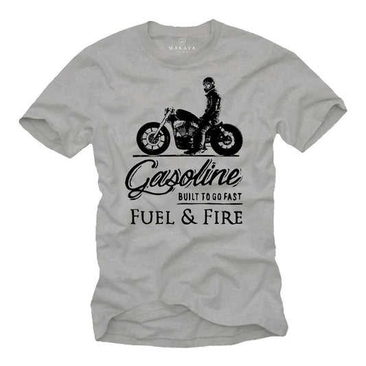 Biker T-Shirt Mens MC Bobber Chopper Rocker Gifts Motorcyclist Motorcycle