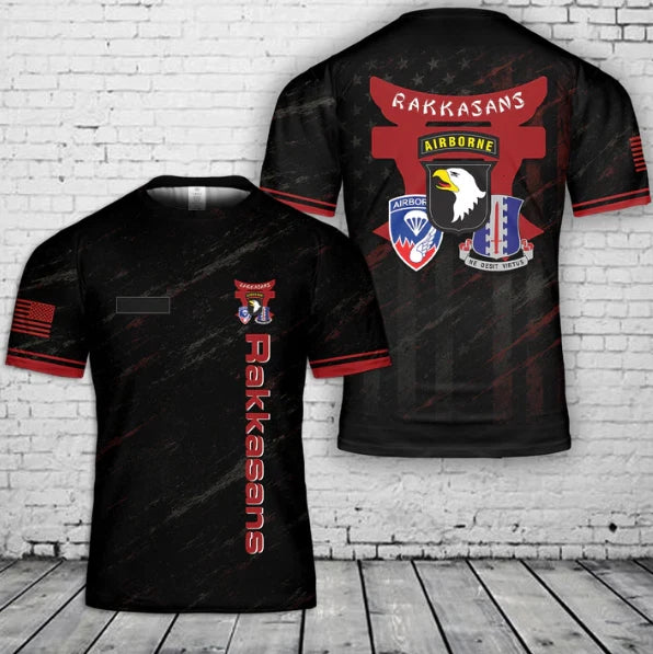 Custom Name US Army 187th Infantry Regiment Rakkasans 101st Airborne Division 3D