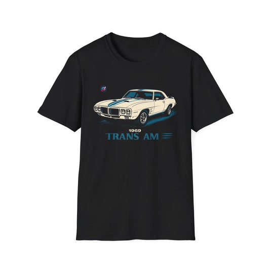 1969 Trans Am Shirt – White Classic Muscle Car Graphic Tee Pontiac