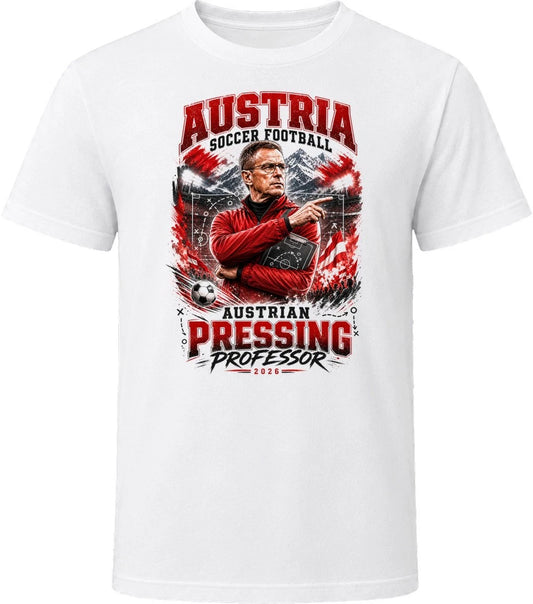 Austria Soccer Football Coach Austrian Pressing Professor T Shirt