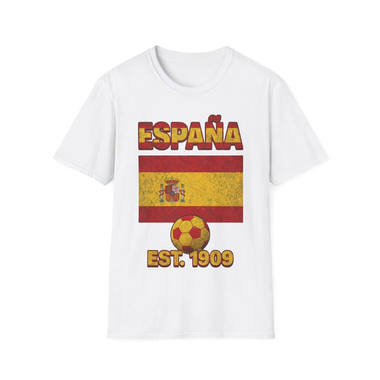 España Spain Flag Futbol Soccer T-Shirt | Nations Heritage Collection | Vintage