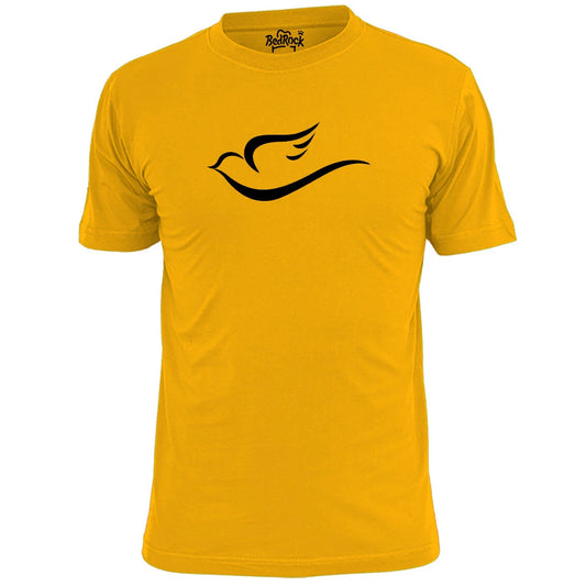 Mens Simple Dove Outline T Shirt Peace Love