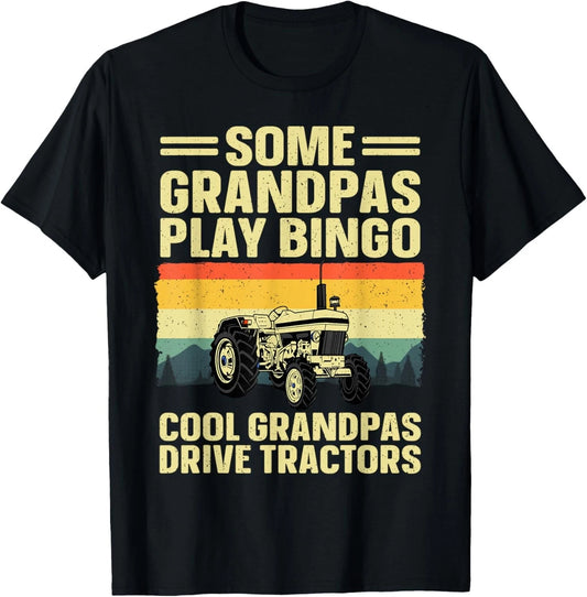 Cool Tractor Art For Grandpa Men Farming Farmer Farm Tractor Gift Unisex T-Shirt
