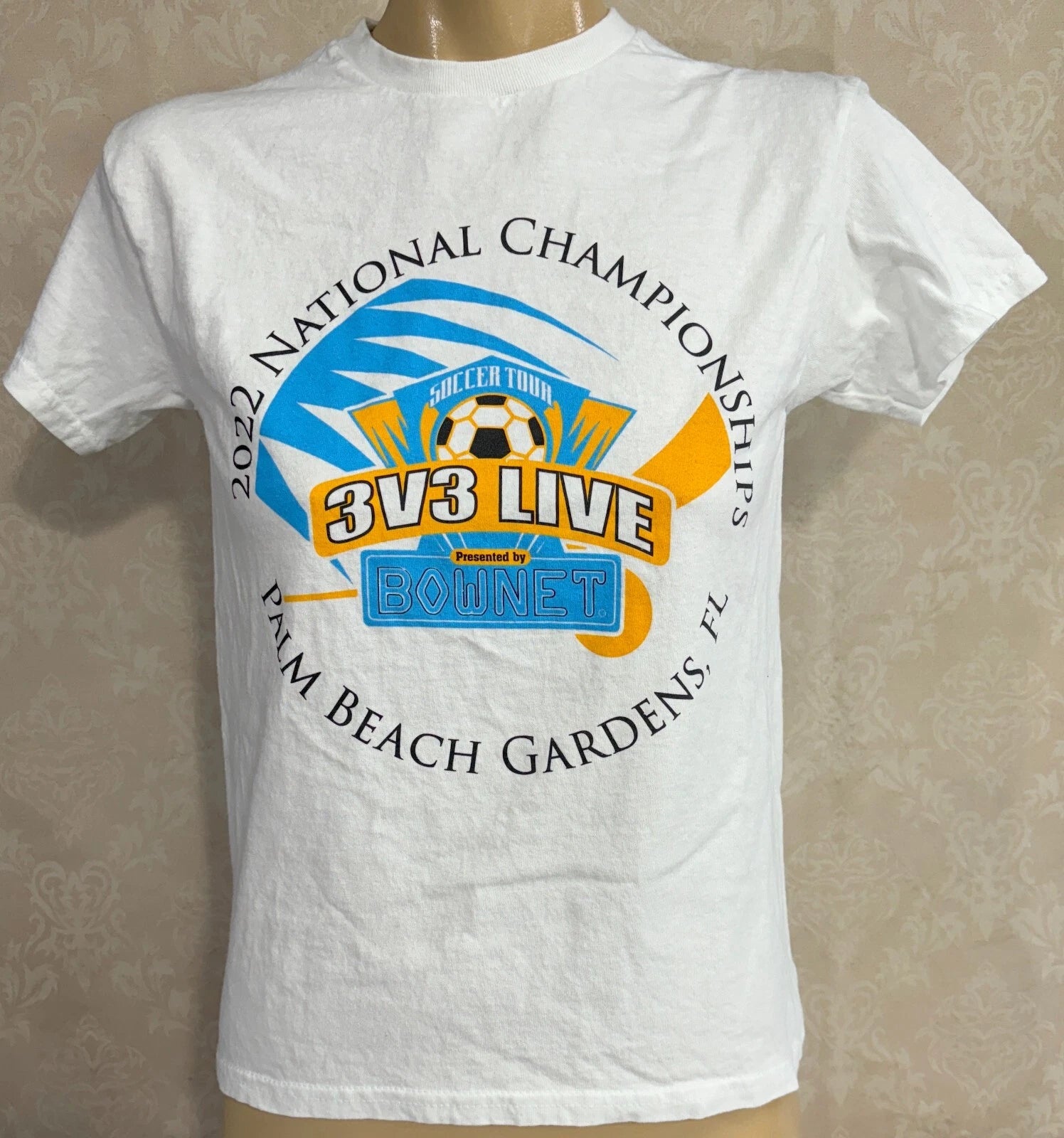3V3 Live Soccer Tour 2022 Championship Miami  Medium T-Shirt