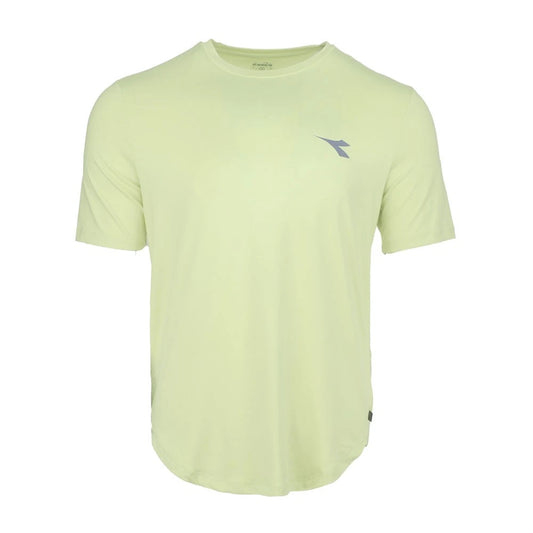 diadora Super Light Crew Neck Short Sleeve Athletic T-Shirt Mens Green Casual To