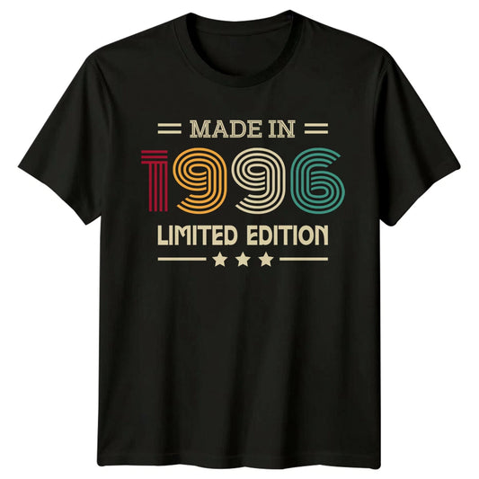 Made In 1996 Mens T Shirt 30th Birthday Gift Limited Edition